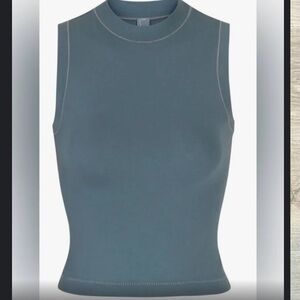 Skims mock neck cotton tank